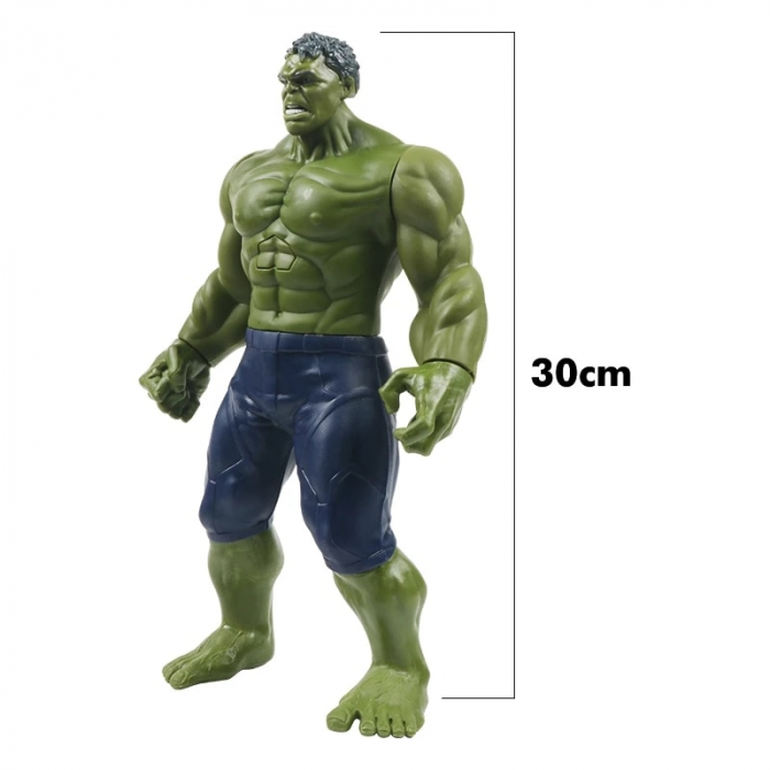Set costum Hulk clasic cu muschi si figurina cu sunete pentru baieti [2]
