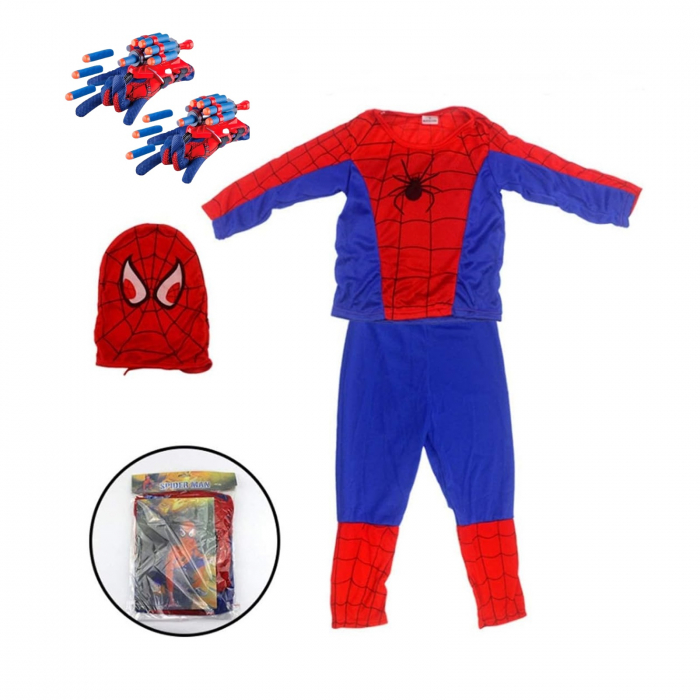 Set costum Spiderman KidMania® cu doua manusi lansator cu ventuze din burete pentru copii - KidMania.ro [5]