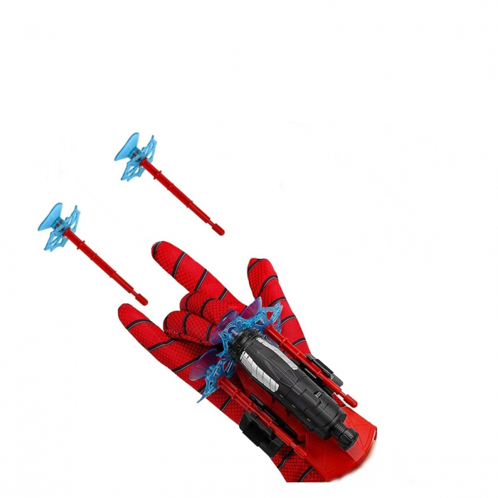 Set costum Spiderman KidMania® cu muschi, masca cu lumini si doua manusi lansator cu ventuze pentru copii - KidMania.ro [6]