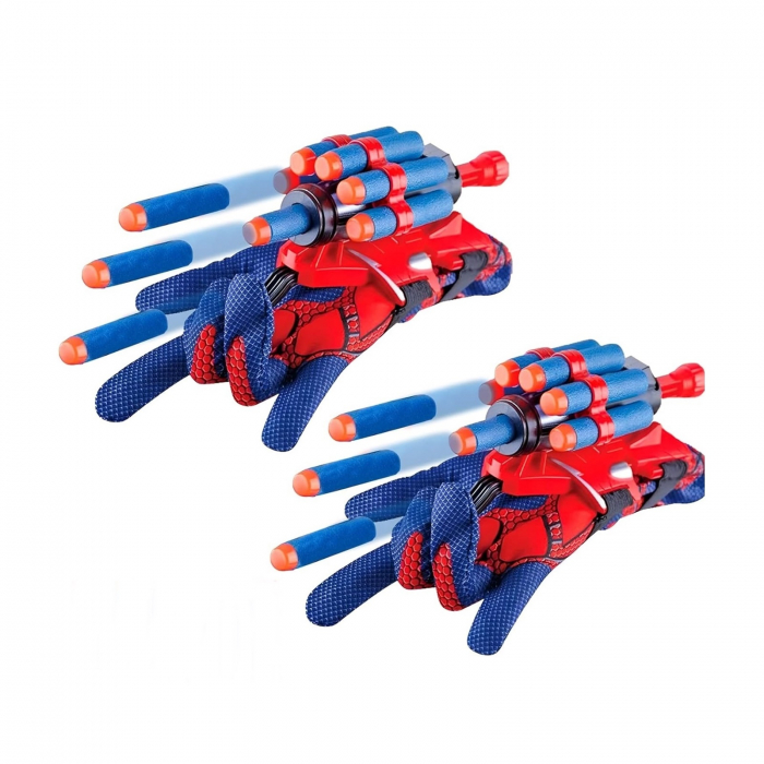 Set costum Spiderman KidMania® cu muschi si doua manusi lansator cu ventuze din burete pentru copii - KidMania.ro [3]