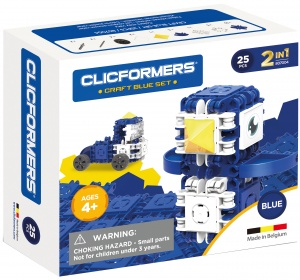 Set de construit Clicformers- Craft albastru, 25 de piese [1]