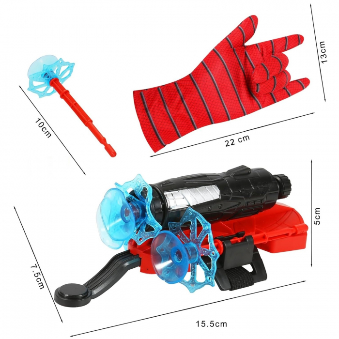 Set doua manusi lansator Spiderman cu ventuze KidMania® pentru copii - KidMania.ro [5]
