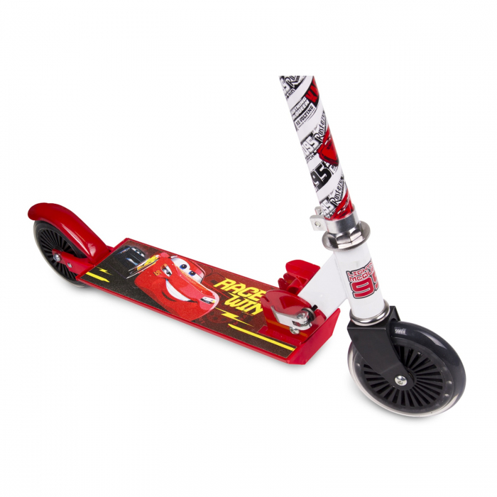 Trotineta pliabila cu 2 roti Cars, Disney Junior, 6+, multicolor, pentru copii - KidMania.ro [3]