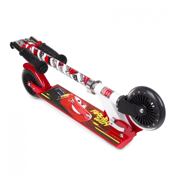 Trotineta pliabila cu 2 roti Cars, Disney Junior, 6+, multicolor, pentru copii - KidMania.ro [2]