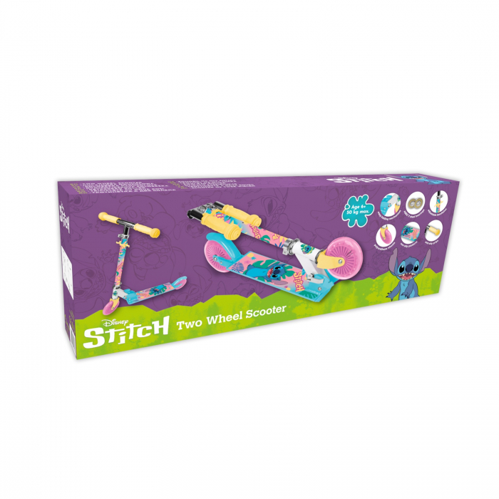 Trotineta pliabila cu 2 roti Stitch, Disney Junior, 6+, multicolor, pentru copii - KidMania.ro [4]
