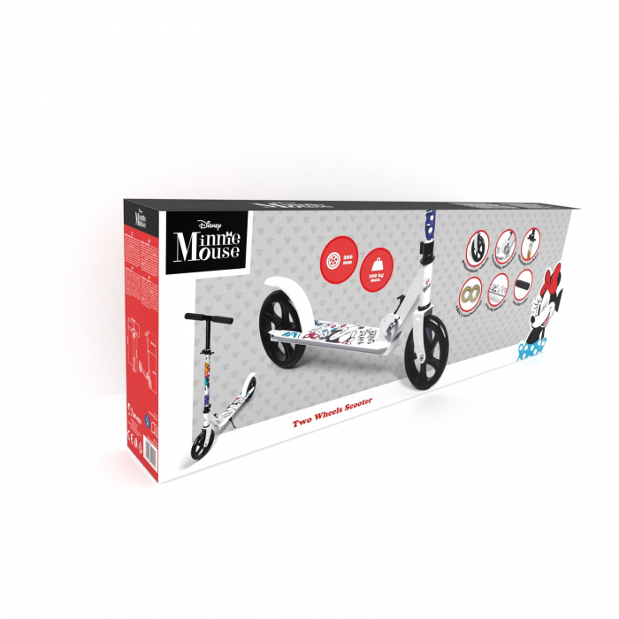 Trotineta pliabila cu 2 roti Minnie, Disney, 7+, alb, pentru copii - KidMania.ro [6]