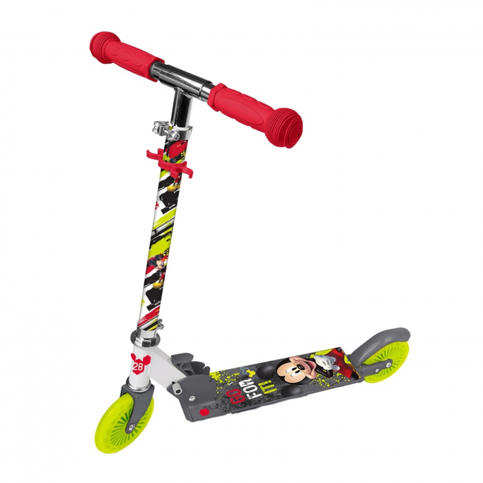 Trotineta pliabila cu 2 roti Mickey Mouse, Disney Junior, 6+, multicolor, pentru copii - KidMania.ro [1]