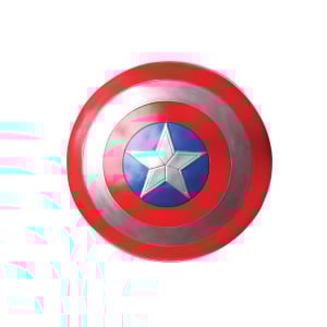 Scuturi si arme de jucarie - Scut Captain America, Avengers Endgame, PVC, 61 cm, rosu