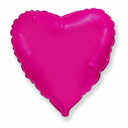 Balon folie in forma de inima, roz, 45 cm - Kidmania.ro