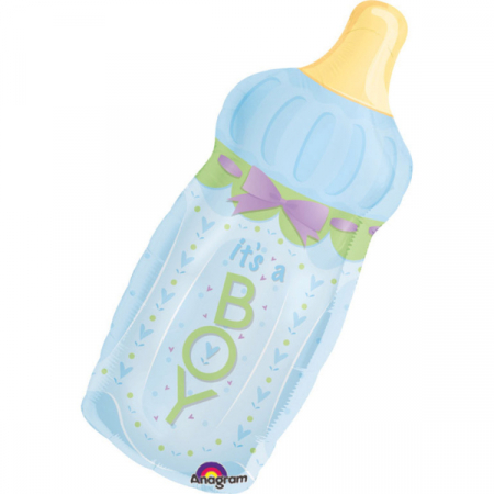 Baloane Baby Shower - Balon folie Biberon  It's a Boy, 77 cm