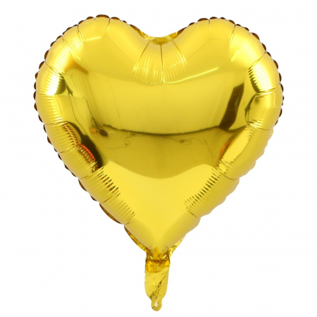 Baloane folie - Balon folie in forma de inima, Magic Heart, 45 cm, galben