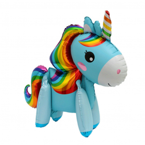 Balon folie Unicorn magic 3d,My Little Pony, Rainbow Dash, 80 cm [0]