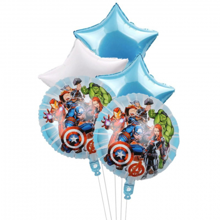 Baloane - Buchet 5 baloane folie Avengers