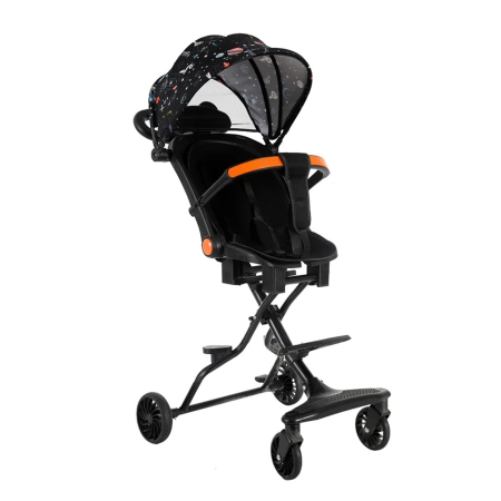 Carucioare, articole transport - Carucior Sport Pliabil KD-2010 pentru copii, ideal pentru calatorii, 6–36 luni, multicolor - KidMania.ro