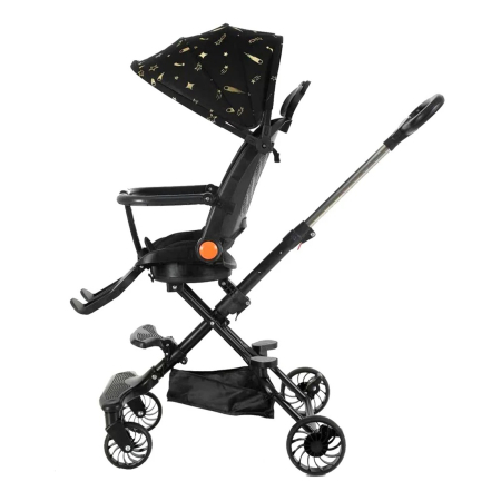 Carucior Sport Pliabil KD-2012 Reversibil 360° pentru copii, 6–36 luni, negru - KidMania.ro [3]