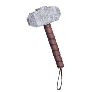 Accesorii Carnaval - Ciocan de jucarie, Thor, Marvel Comics, 40 cm, gri - KidMania