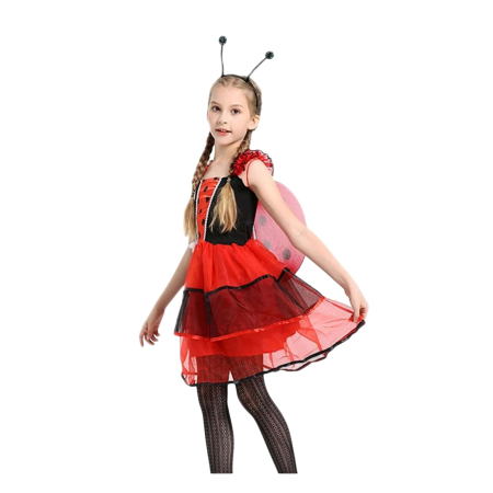 Costum buburuza KidMania® cu accesorii pentru fete - KidMania.ro [1]