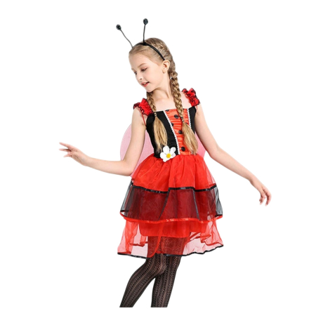 Costum buburuza KidMania® cu accesorii pentru fete - KidMania.ro [2]
