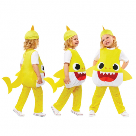 Costum Baby Shark pentru copii, galben [3]
