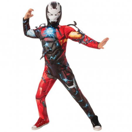 Costum Iron Man Venomizat cu muschi pentru copii
