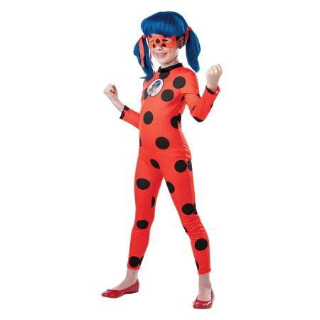 Costume Supereroi - Costum Buburuza Miraculoasa cu masca pentru fete - Ladybug - KidMania.ro