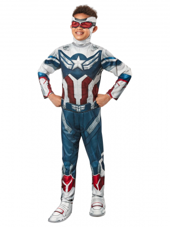 Costum Captain America Deluxe cu muschi pentru baieti - The Falcon and the Winter Soldier [1]