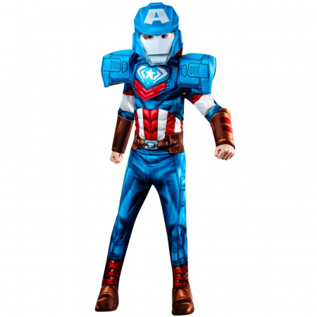 Costume Supereroi - Costum Captain America 2 in 1 pentru baieti - Mech Strike