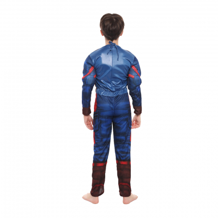Costum clasic cu muschi Captain America pentru baiat [1]