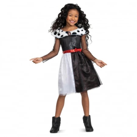 Costume Vrajitoare Copii - Costum Cruella de Vil pentru fete - Kidmania.ro