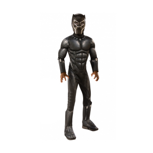 Costume Carnaval - Costum cu muschi Black Panther Deluxe pentru baiat - Avengers - KidMania.ro