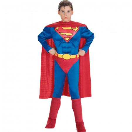 Costume Carnaval - Costum cu muschi Superman Deluxe pentru baieti - KidMania