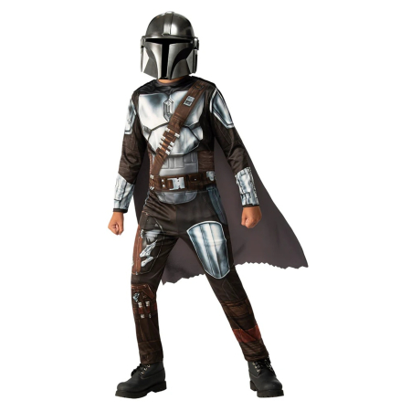 Costum Mandalorian Star Wars cu pelerina pentru baieti - KidMania.ro