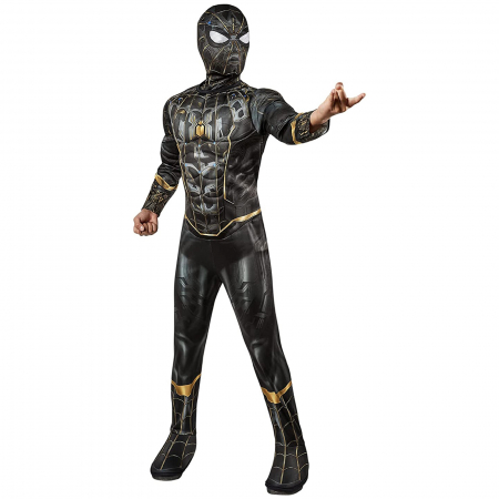 Costume pentru Baieti - Costum Deluxe Spiderman cu muschi pentru baieti - No Way Home - KidManai.ro