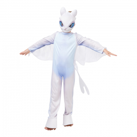 Costume pentru Fete - Costum dragon Light Fury Deluxe pentru copii - KidMania.ro