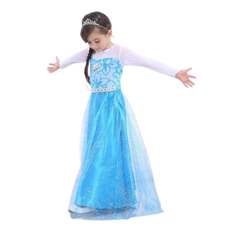 Costum Elsa Regina Zapezii KidMania® cu accesorii pentru fete - KidMania.ro [2]