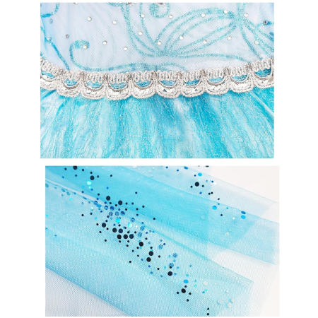 Costum Elsa Regina Zapezii KidMania® cu accesorii pentru fete - KidMania.ro [5]