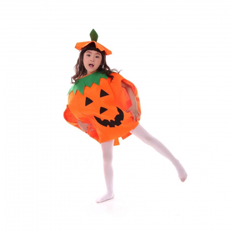 Costum Dovleac KidMania®, portocaliu, pentru copii, marime universala - KidMania.ro