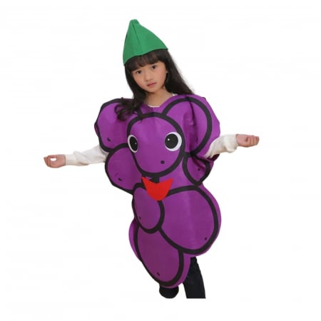 Costum fruct Strugure KidMania®, mov, pentru copii, marime universala - KidMania.ro [1]