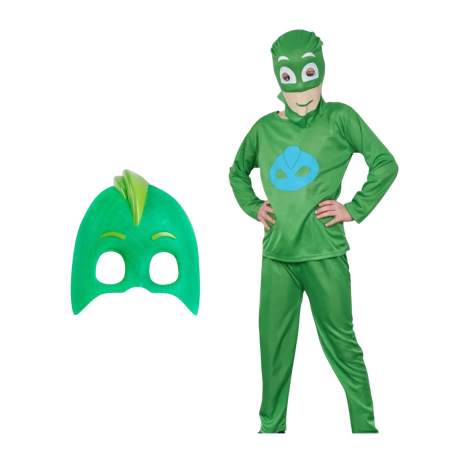 Costume pentru Baieti - Costum Gekko KidMania® cu masca pentru copii - Eroii in Pijama - KidMania.ro