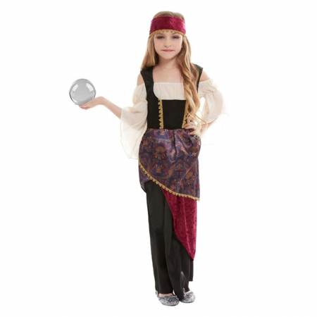 Costume Vrajitoare Copii - Costum ghicitoare Deluxe KidMania® pentru fete - KidMania.ro