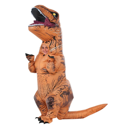 Costume pentru Baieti - Costum gonflabil dinozaur T-REX Jurassic World pentru copii - KidMania.ro