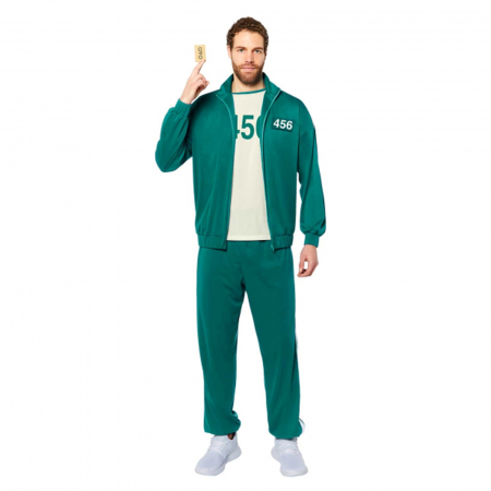 Costum jucator 456 Squid Game pentru adulti - Jocul Calamarului - KidMania.ro [0]