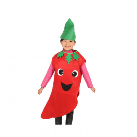 Costume Carnaval Copii - Costum leguma Ardei Rosu KidMania®, rosu, pentru copii, marime universala - KidMania.ro
