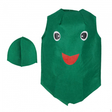 Costum leguma Mazare Verde KidMania®, verde, pentru copii, marime universala - KidMania.ro [1]