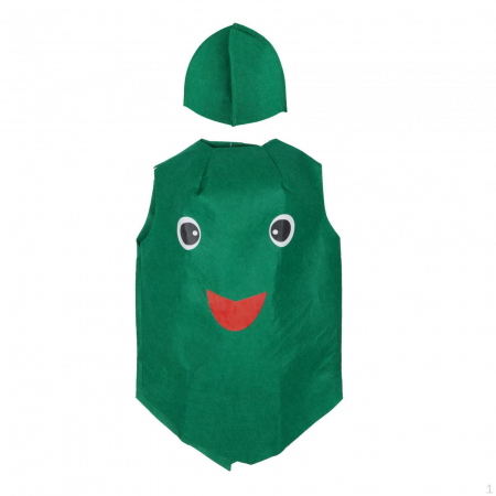 Costum leguma Mazare Verde KidMania®, verde, pentru copii, marime universala - KidMania.ro