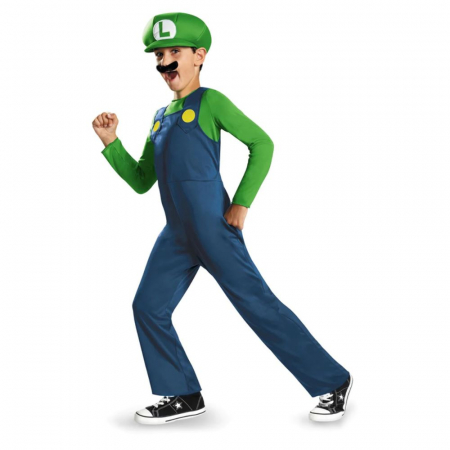 Costume Carnaval Copii - Costum Luigi Super Mario Nintendo pentru copii - Kidmania.ro