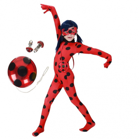 Costume Carnaval Copii - Set costum clasic Buburuza KidMania® si Yoyo pentru fete - KidMania.ro