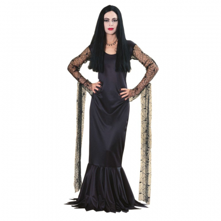 Costume Adulti - Costum Morticia pentru adulti - Familia Adams - Kidmania.ro