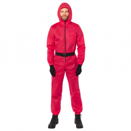 Costume Adulti - Costum Jocul Calamarului pentru adulti, rosu - Squid Game
