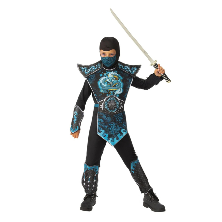 Costume pentru Baieti - Costum Ninja Dragon Albastru KidMania® pentru baieti - KidMania.ro